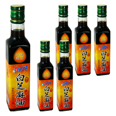 貴夫人 白芝麻油, 100%純正, 泰國頂級純小白芝麻, 古法手工製造, 250ml, 6瓶