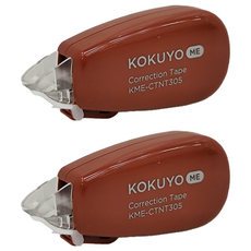 KOKUYO 國譽 ME 象牙白修正帶 B罫 6m KME-CTNT305DR, 跑道紅, 2個