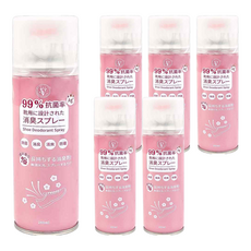 優思居 櫻花香鞋襪除臭噴霧, 99%抗菌, 260ml, 6罐
