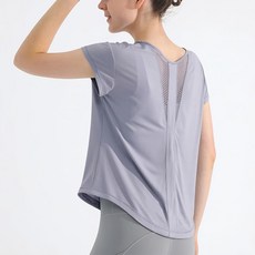 微孔透氣涼感科技運動罩衫 - 月光紫，尼龍材質, L