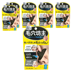 BCL TSURURI 小鼻毛穴坊主清潔鼻膜 Set, 3步驟清潔鼻膜, 3張, 6個