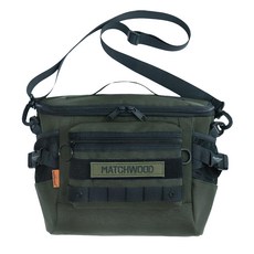 Matchwood Mighty斜背包, 560D防水尼龍, 9.5L, 34 x 24.5 x 11.5cm, 軍綠色
