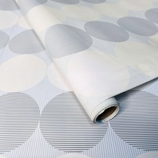 WE CHAMP 自黏式華麗富貴風格牆紙 WTB-549, 2m x 45cm, 品味銀黑