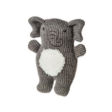 Mary Meyer 蜜兒 柔軟手搖鈴 適合0歲以上寶寶, 針織象 灰色, 1個