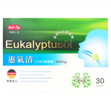 good Life 得意人生 惠氣清尤佳利油軟膠囊, 30顆, 400mg, 1盒