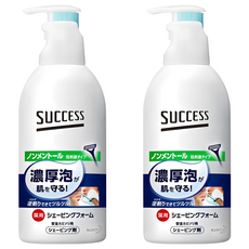 Kao 花王 SUCCESS 敏感肌保濕刮鬍慕斯, 250g, 2瓶