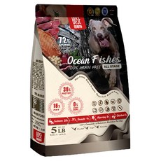 倍思特 無穀全齡犬糧 多種魚 5lb 全犬期適用, 鮭魚+鯡魚+鰹魚+雞肉, 1袋