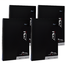 ECO Chungwoon Plus 40頁樂譜A4文件夾, 黑色, 4本