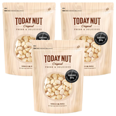 TODAY NUT 夏威夷豆300g*3包, 酥脆口感，獨立包裝，健康零食首選, 300g