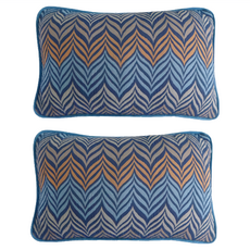 J&N 彈性羽葉抱枕 2件套裝 73%聚酯纖維 24%棉 3%彈性纖維, 針織