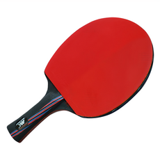 MK 短乒乓球拍 2入 三星 實木雙面反膠, 三星 短, 24.8 x 15 x 2.5cm, 1組