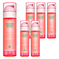 MAXCLINIC 玫瑰維他命嫩亮泡沫卸妝油, 臉部清潔, 卸妝, 所有膚質適用, 110ml, 6瓶