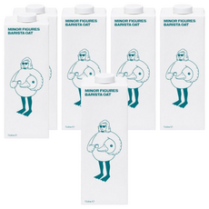 MINOR FIGURES 小人物 燕麥奶 咖啡師精選, 不黏稠, 非糊狀, 植物奶口感濃郁, 1L, 6瓶