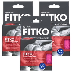 FITKO 飛客 肌力貼 運動型升級款 5cm x 5m, 1捲, 3盒