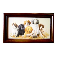 原木鑰匙盒壁飾 小 橫幅 31 x 19cm, School Daze 狗狗日記, 1個