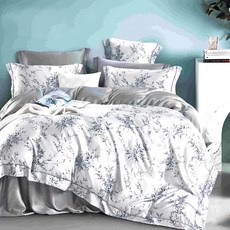 匿然 60支100%萊賽爾天絲 特大床包枕套 - 300織密度, 床包180 x 210cm + 枕套47 x 75cm, 床包 + 枕套2件