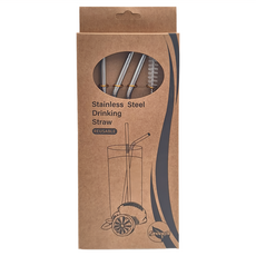 環保304不鏽鋼吸管組 耐腐蝕和氧化, 6件, 1組