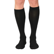 足健美襪品 彈力萊卡舒適壓力襪 280D~450D, 2L, 顯瘦黑