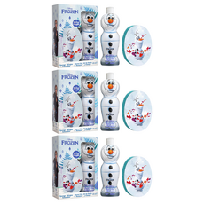 AIR-VAL Disney 冰雪奇緣 雪寶2合1沐浴洗髮精禮盒, 3盒