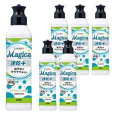 LION 獅王 CHARMY Magica 速乾洗潔精 柑橘薄荷 快速去油漬, 220ml, 6瓶