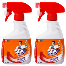 威猛先生 強力去霉劑 噴槍瓶, 日本製高效去除黴菌斑, 有效殺菌效果長達30天, 400g, 2瓶