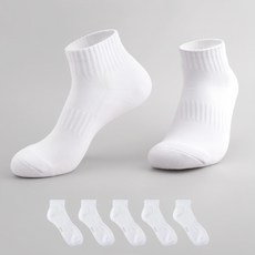 Sockpiens DeoFresh 緩震運動短筒襪, 白色, 1組