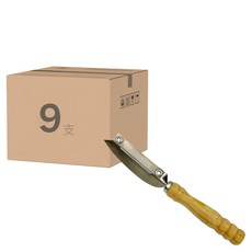 百貨King 久曾柄削皮器 鋼刀片, 9支, 木柄