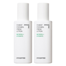 INNISFREE 綠樹林風男士清爽保濕乳液 葛札瓦黑酵母配方 有效滋潤肌膚, 140ml, 2瓶