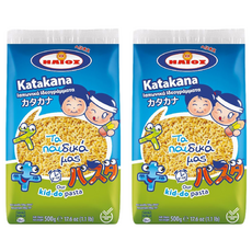 HELIOS Pasta 片假名造型義大利麵, 2包, 500g