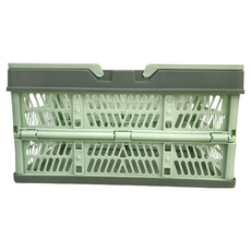 多功能用途可摺疊收納籃 OB00307, 薄荷綠, 2個