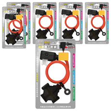 PowerWork 動力工廠 1對3座 耐熱動力軟線 CT-2031T (橘色), 0.6m, 6條