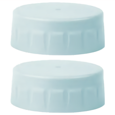 PUKU 藍色企鵝 飽飽歐蕾 PPSU 寬口奶瓶儲存蓋 Set，安全材質，密封不漏，無墊圈設計, 靜藍色, 2個