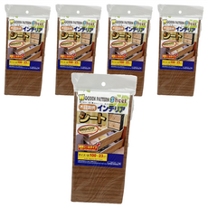 百貨King 木紋裝飾貼紙 地貼 壁貼 窗貼, 100 x 23cm, 顏色隨機, 5個