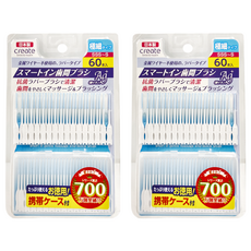 CREATE 極細牙間刷 SSS-S 智能軟橡膠, 60支, 2包