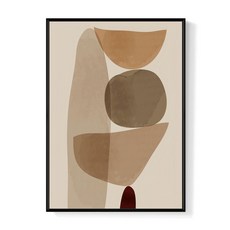 Boluo 菠蘿選畫所 幾何 • 平凡IV 掛畫, 40 x 30cm, 黑色