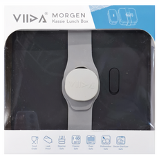 VIIDA Kassie 便當盒 防漏 蒸鍋/冰櫃/烤箱/洗碗機/蒸汽消毒器安全, 黑色, 1個