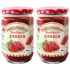義美 草莓果粒醬, 300g, 2罐
