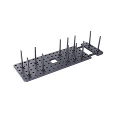 Mega 可伸縮抽屜分隔萬用置物架 40~54 x 15 x 10cm, 黑色, 1個