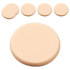 KAI 貝印 ECOMONO 100%天然植物粉撲 圓型, KQ-3173, 6個