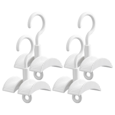 SP SAUCE 360度旋轉掛勾 包包專用,4個,白色