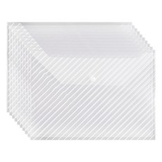 A4資料文件夾 32*23cm PP材質, 透明條紋, 10個