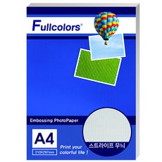 Fullcolors 全彩 直紋雙面列印霧面相片紙, A4, 50張