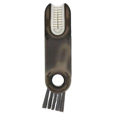 多功能杯刷 Set 6支 U型矽膠杯口刷 紋絲縫隙刷 硬毛角落刷, 黑色, 1組