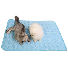 寵物冰絲涼感墊 2 3D涼墊, 藍色, 1個