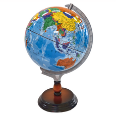 FUN GLOBE 10吋藍色海洋行政地球儀 木座, MS-110AW