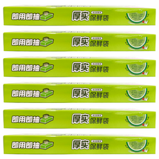 Maryya 美麗雅 抽取式保鮮袋 耐高低溫 PE材質 輕脆保鮮, 加大(40 x 30cm), 80個, 6盒