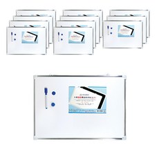 DAIHO 鋁框黑白兩用板 留言記事教育塗鴉適用 Set 12個, 加大(50 x 35cm), 鋁