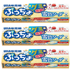 UHA 味覺糖 普超條糖 雪色汽水味 酸甜軟糖 Q彈有嚼勁, 50g, 3條