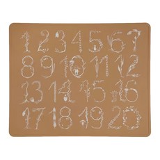 By Lille Vilde 矽膠多功能墊 100%食品級矽膠材質, 54.5 x 43.5cm, 暖棕色, 1個