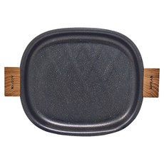 麥飯石不沾煎烤盤 加厚鍋底 黑色, 34cm, 1個